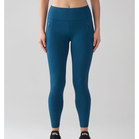 LULULEMON Invigorate Tight Leggings Poseidon Teal 2 - Picture 1 of 12